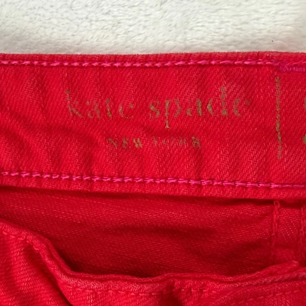Kate Spade Bold Red Jeans Size 28